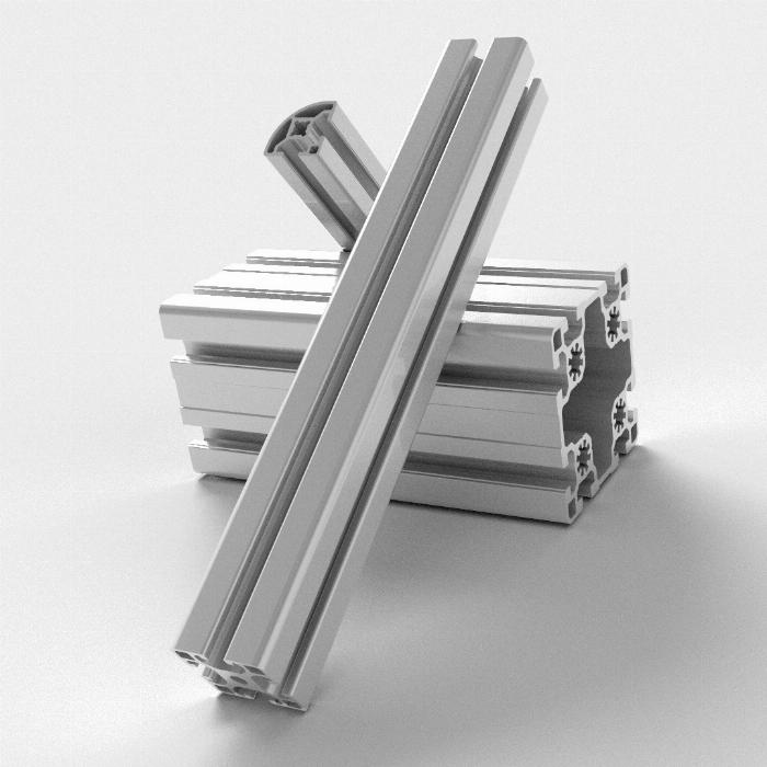▷ Profilé aluminium 20x20 LR Type B rainure 6